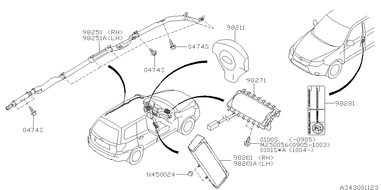 Diagram AIR BAG for your 2013 Subaru BRZ   