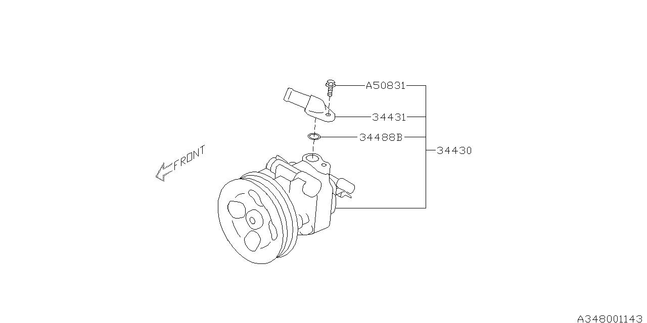 Diagram OIL PUMP for your 2012 Subaru Forester  X 