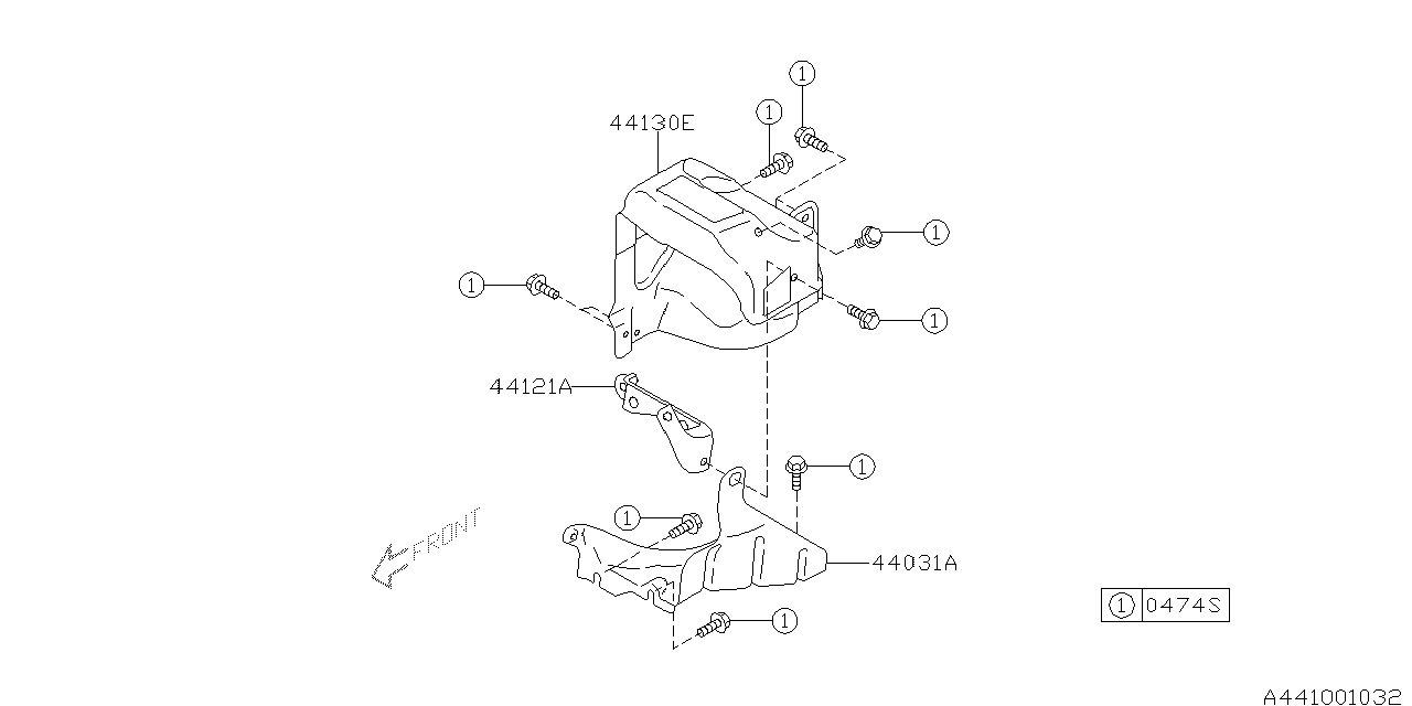 Diagram EXHAUST COVER for your 2001 Subaru STI   