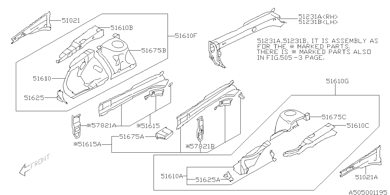 Diagram BODY PANEL for your 2013 Subaru Impreza   