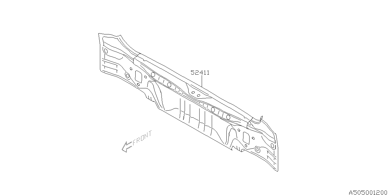 Diagram BODY PANEL for your Subaru Forester  