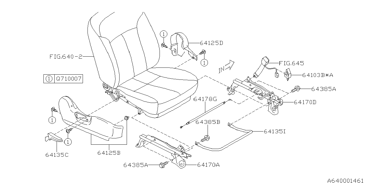 Diagram FRONT SEAT for your 2013 Subaru Forester  X 