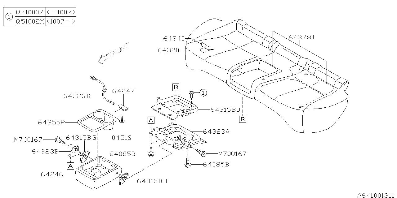 Diagram REAR SEAT for your 2017 Subaru Impreza 2.0L CVT Sport Sedan 