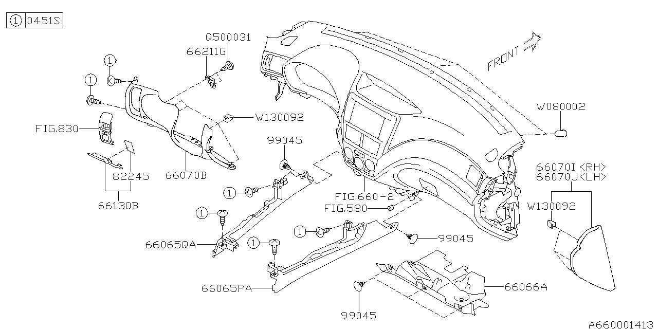 Diagram INSTRUMENT PANEL for your Subaru Legacy  R Sedan