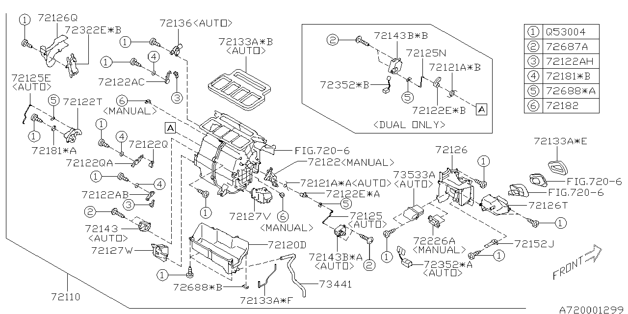 Diagram HEATER SYSTEM for your 2012 Subaru Forester   