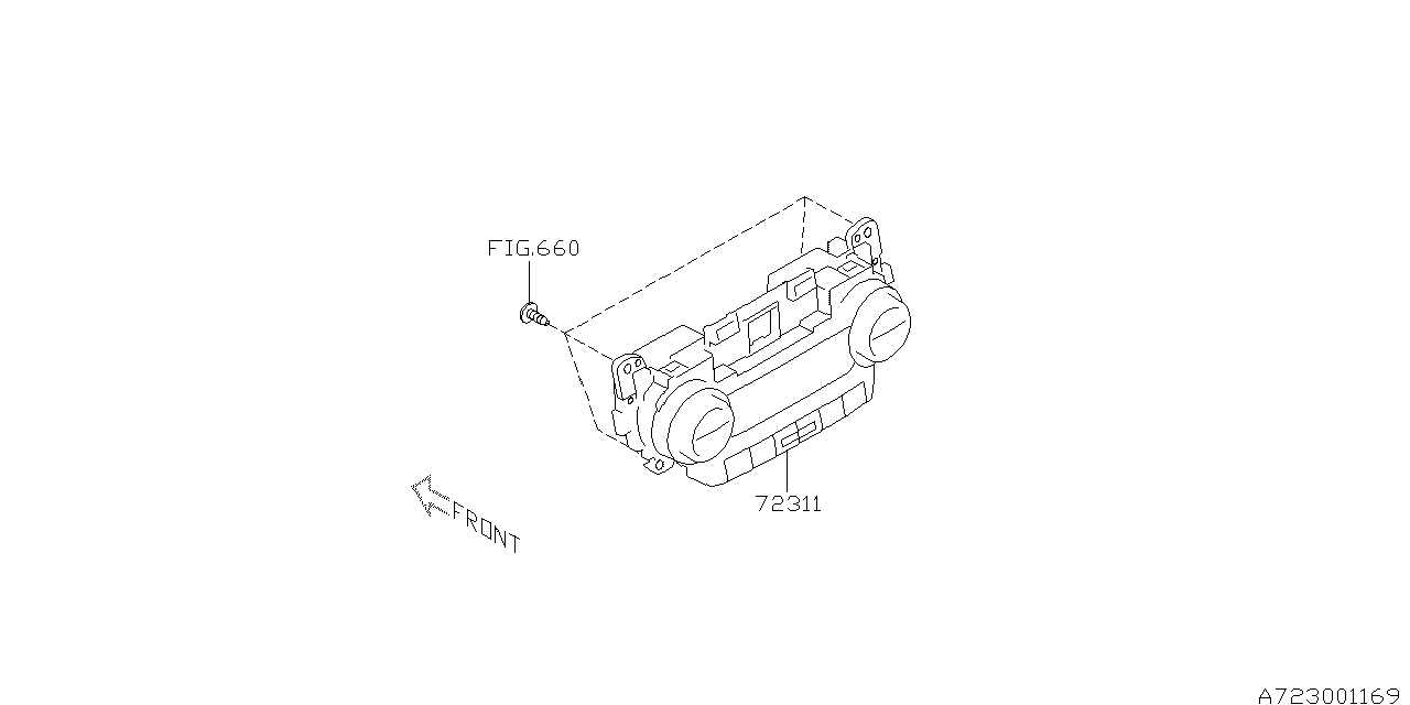 Diagram HEATER CONTROL for your 2016 Subaru Impreza  Sport Wagon 