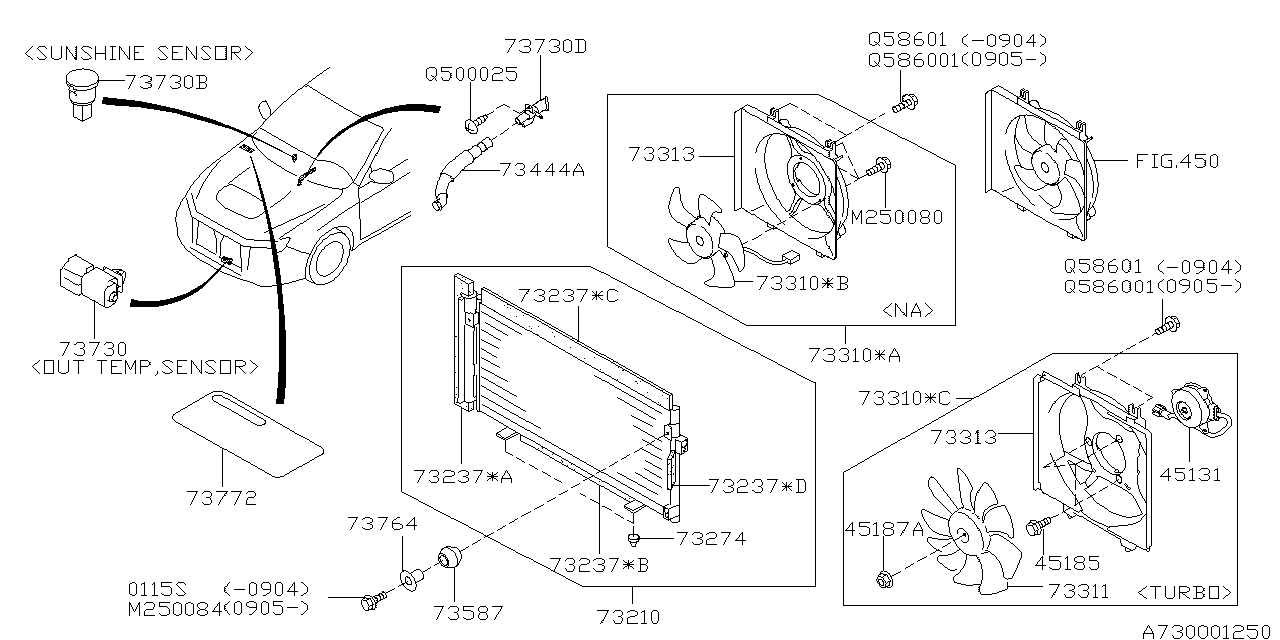 Diagram AIR CONDITIONER SYSTEM for your 2024 Subaru WRX   