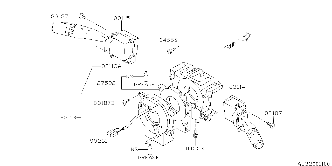 Diagram SWITCH (COMBINATION) for your 2016 Subaru WRX   