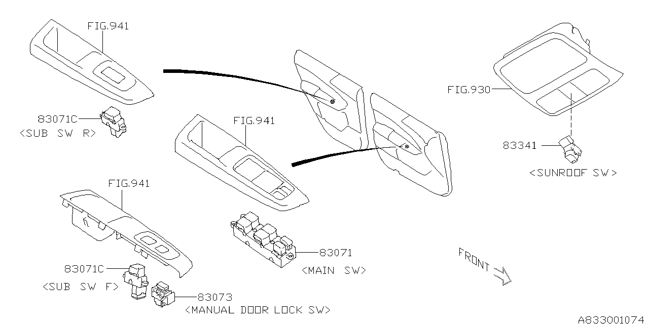 SWITCH (POWER WINDOW) Diagram