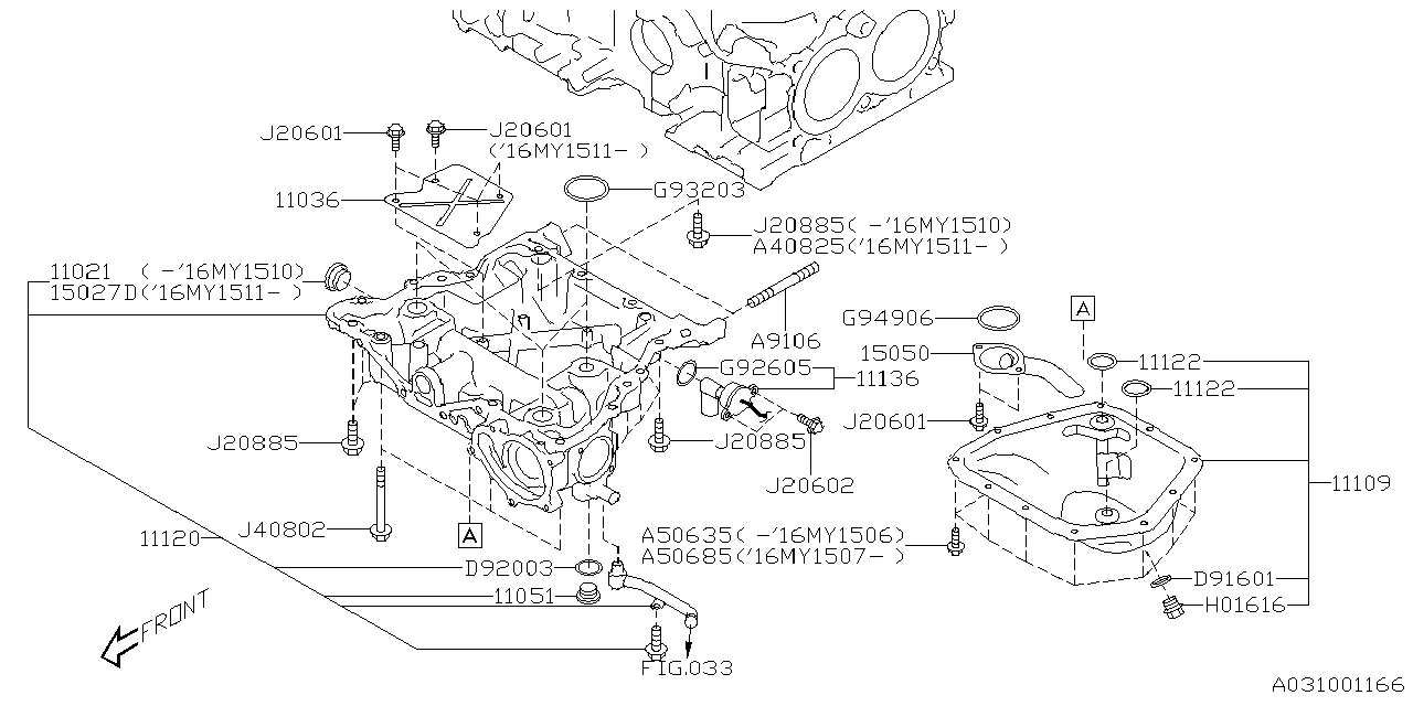 Diagram OIL PAN for your Subaru Forester  