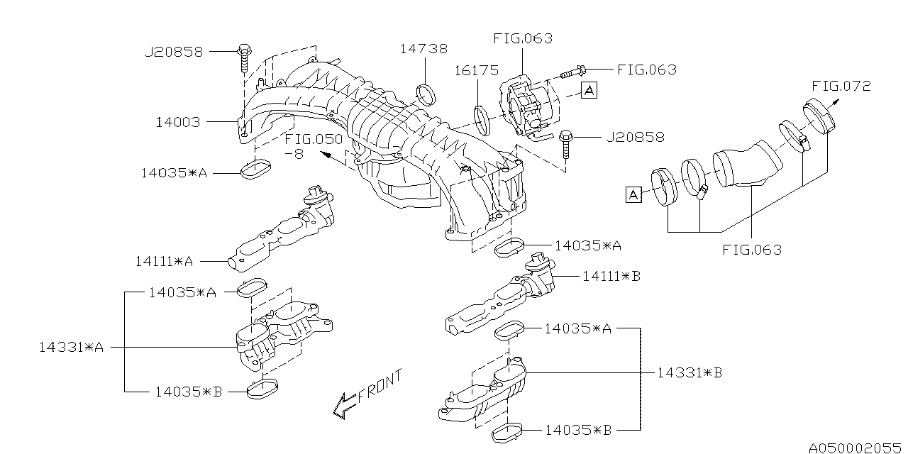 INTAKE MANIFOLD Diagram