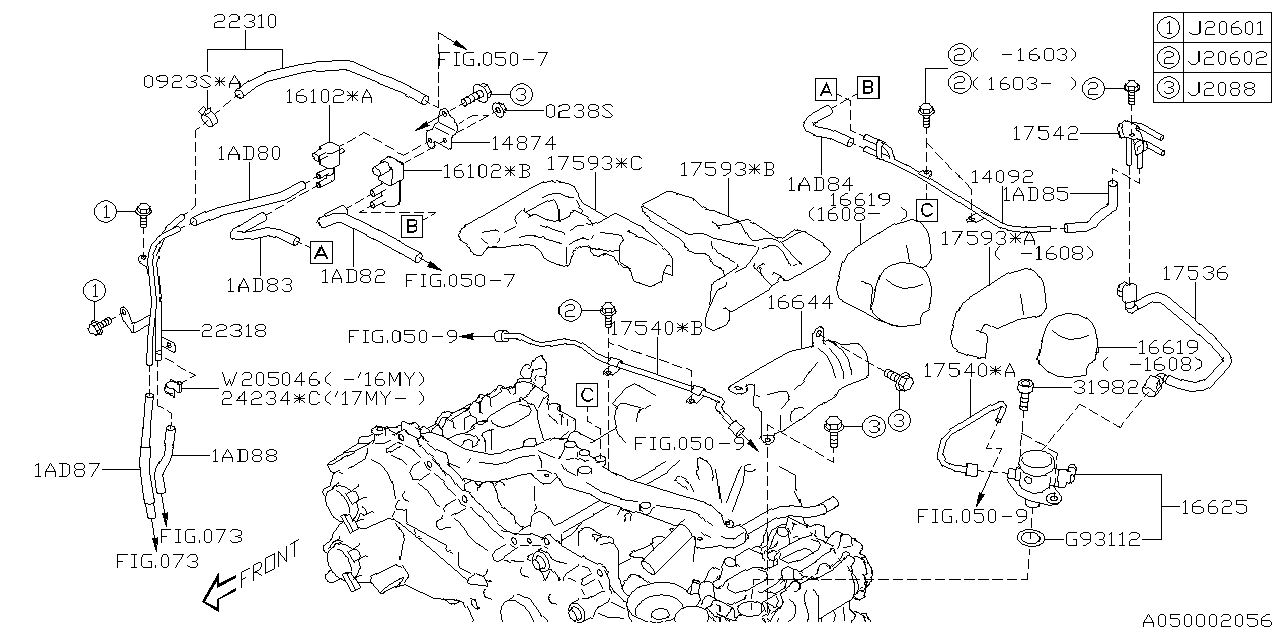 Diagram INTAKE MANIFOLD for your 2018 Subaru BRZ  Base 