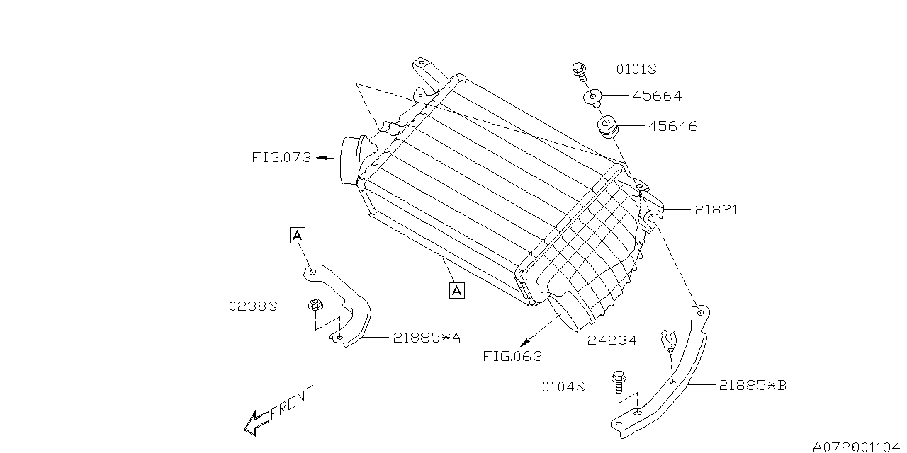 Diagram INTER COOLER for your 2010 Subaru Forester 2.5L MT XS 