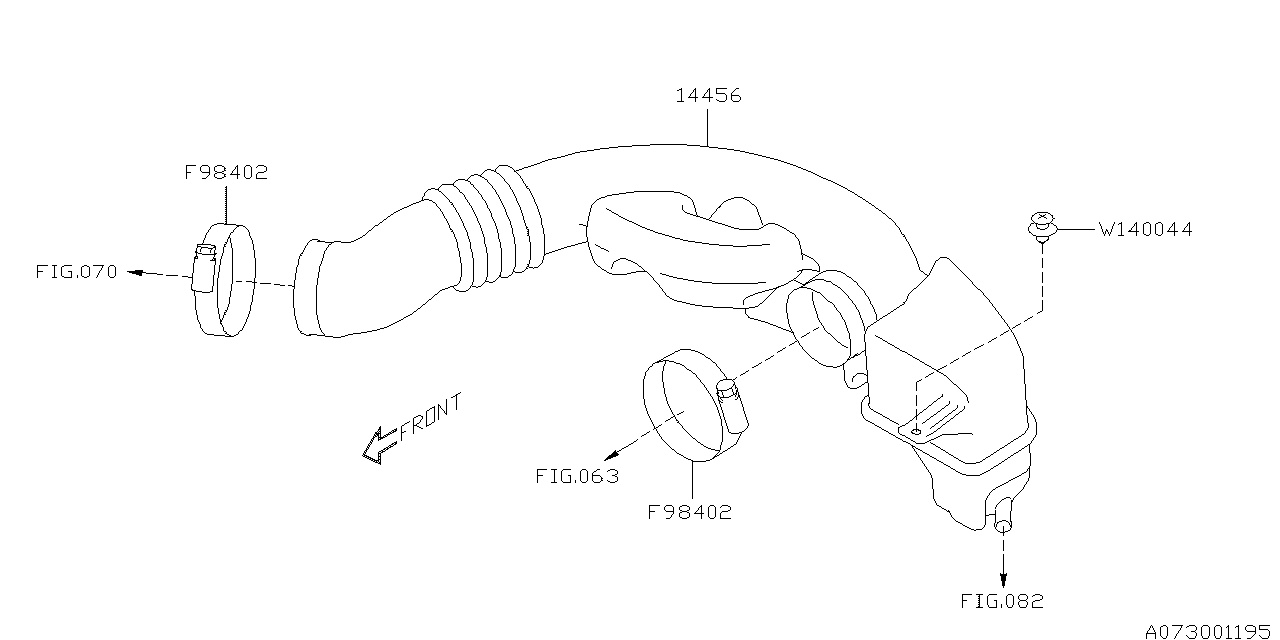 Diagram AIR DUCT for your Subaru Forester  