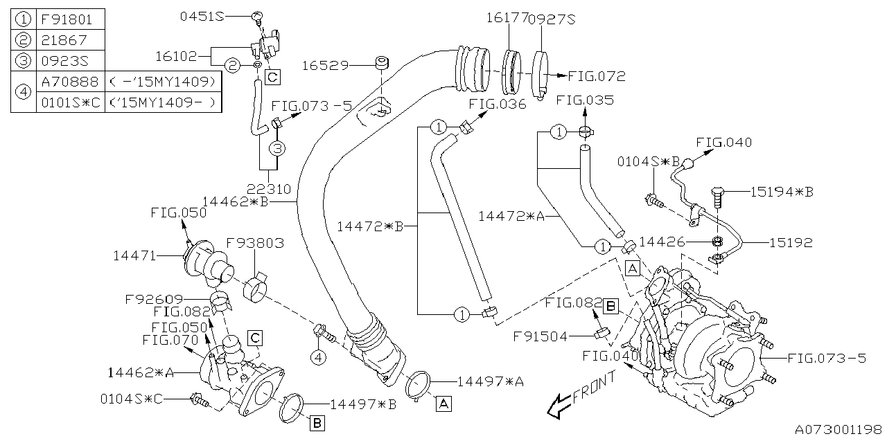 Diagram AIR DUCT for your 2025 Subaru Crosstrek   