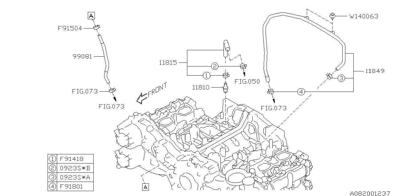 Diagram EMISSION CONTROL (PCV) for your 2014 Subaru BRZ  HIGH 