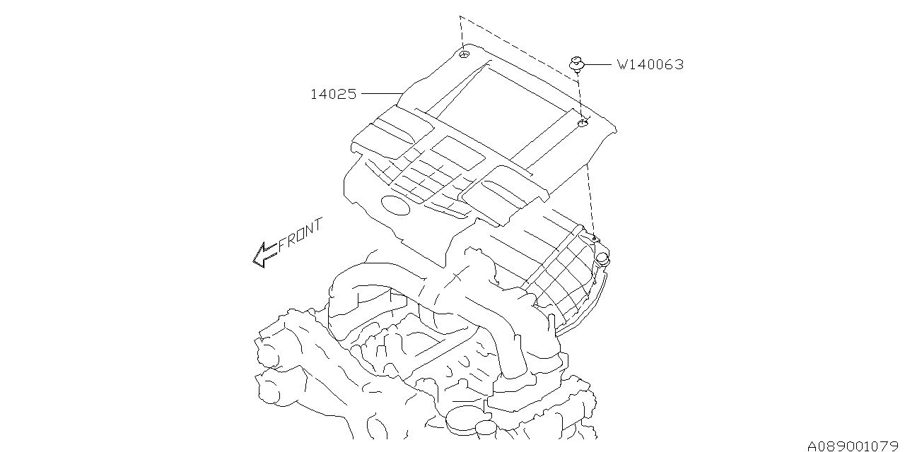 Diagram COVER (ENGINE) for your 2023 Subaru Crosstrek   