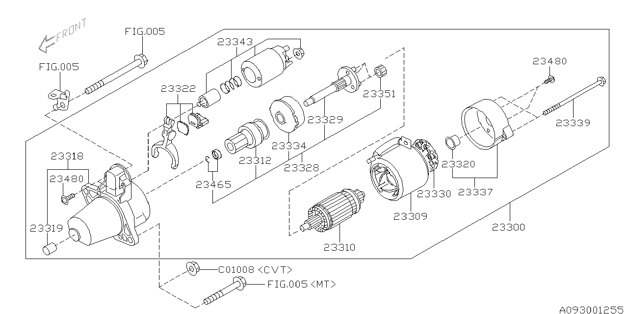 Diagram STARTER for your 2024 Subaru WRX Limited w/EyeSight  