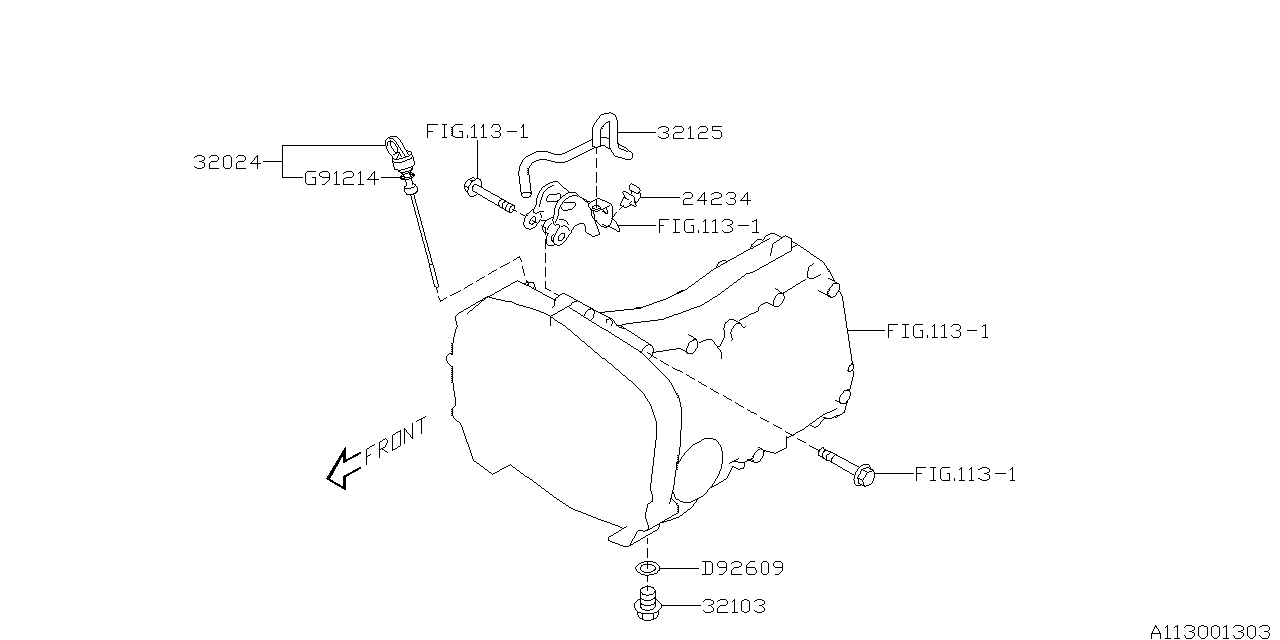 Diagram MT, TRANSMISSION CASE for your 2005 Subaru Impreza  RS Wagon 