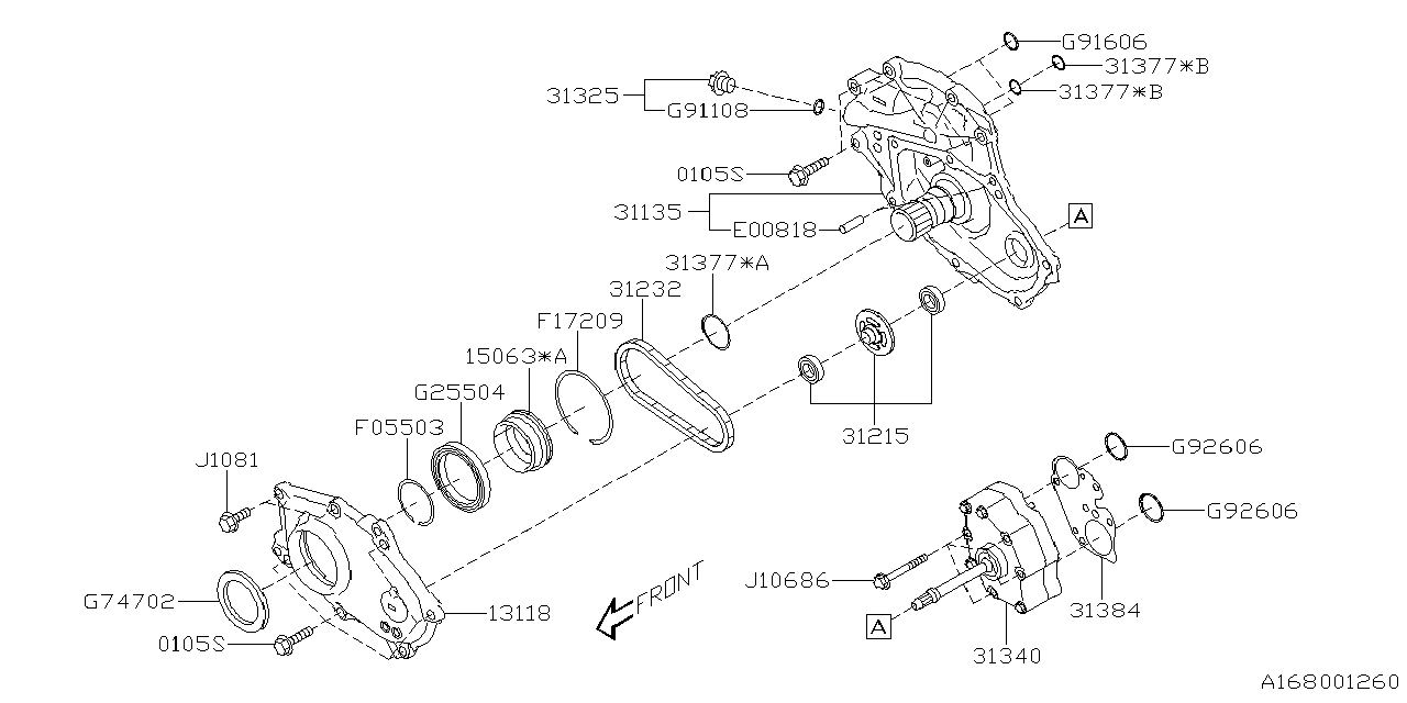 Subaru Crosstrek Sprocket Oil Pump Drive. SPRCKT Oil Pump - 31215AA030 ...