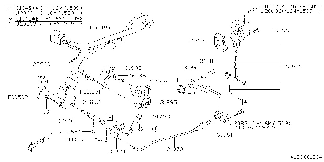 Diagram AT, CONTROL DEVICE for your 2019 Subaru Crosstrek  Limited 