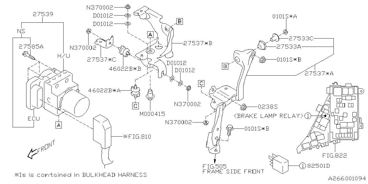 Diagram V.D.C.SYSTEM for your 2010 Subaru WRX   