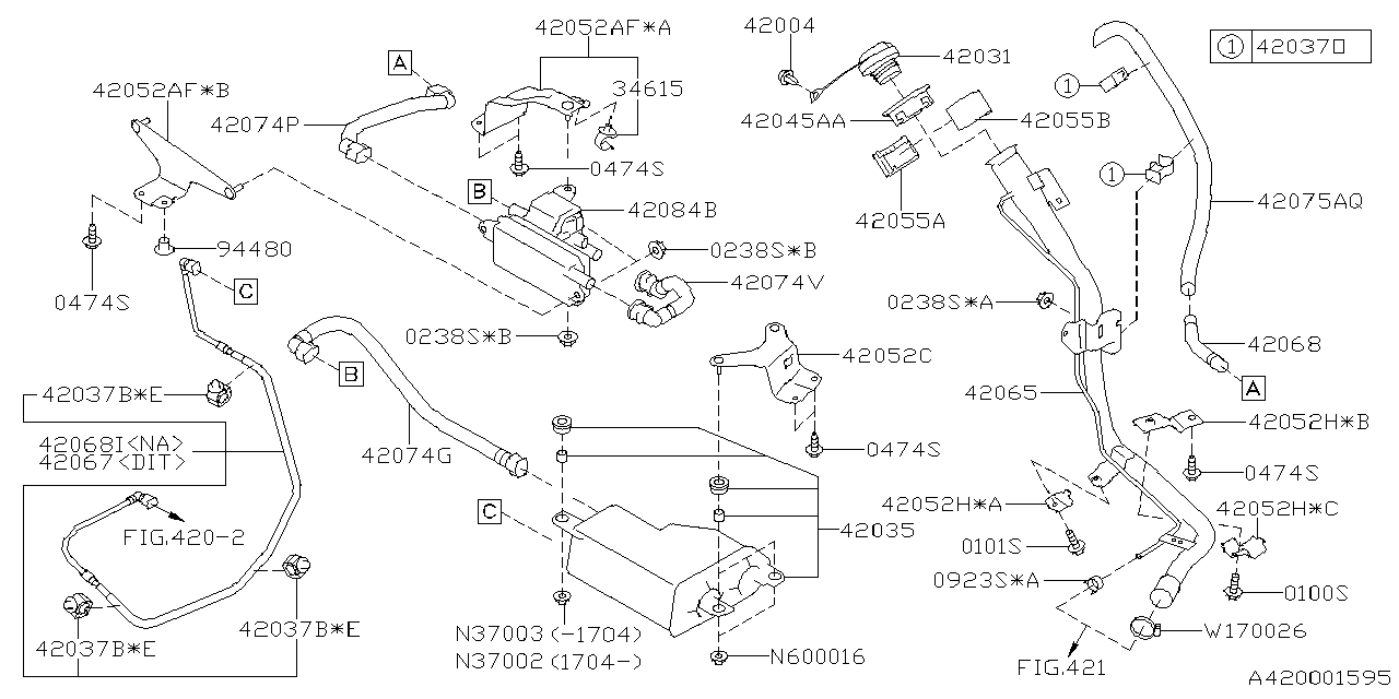 Diagram FUEL PIPING for your 2011 Subaru Legacy   