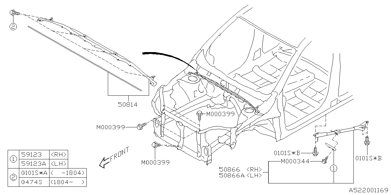 Diagram SIDE PANEL for your 2006 Subaru Legacy   