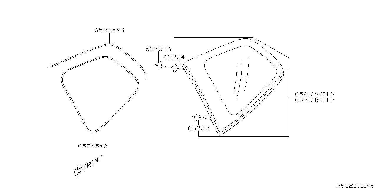 Diagram REAR QUARTER for your 2016 Subaru Forester   