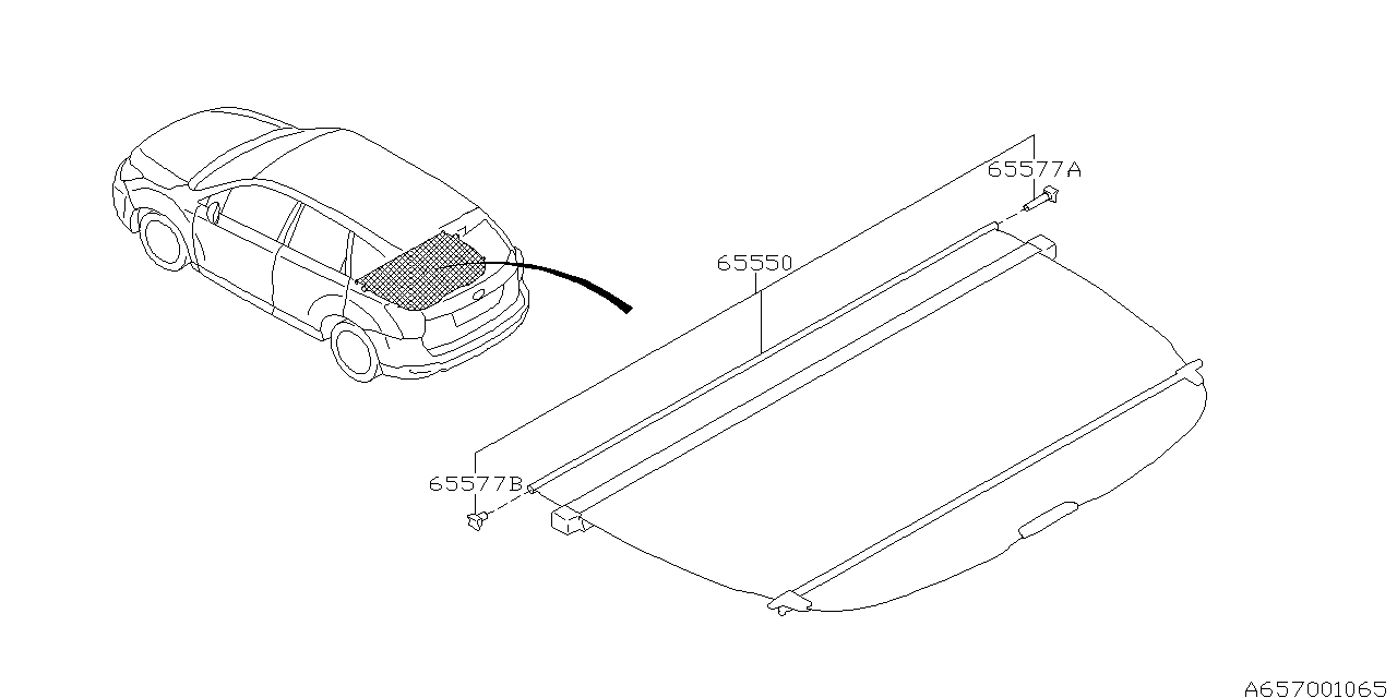 Diagram TONNEAU COVER for your 2015 Subaru Forester   