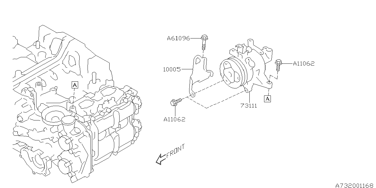 Subaru Forester Air Conditioning (A/C) Compressor - 73111FJ042 ...