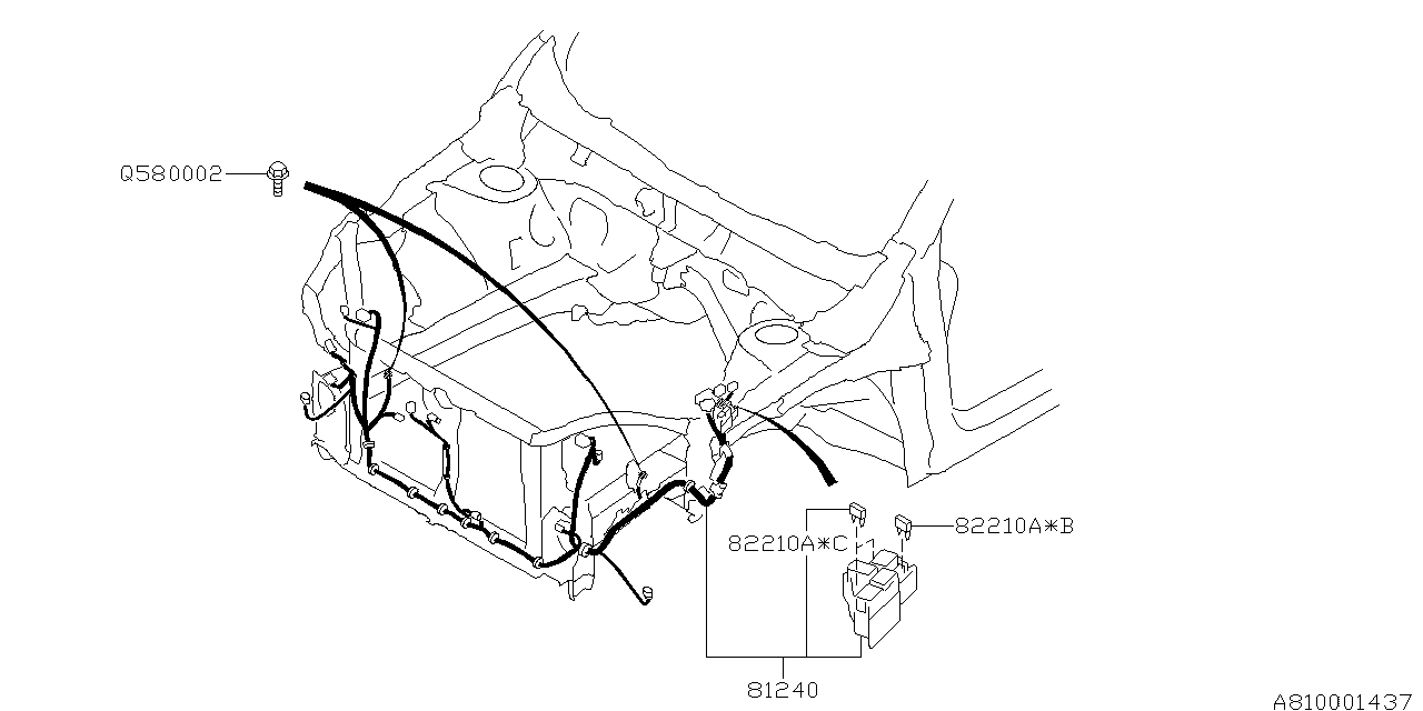Full size assembly image of WIRING HARNESS (MAIN) (1/1)