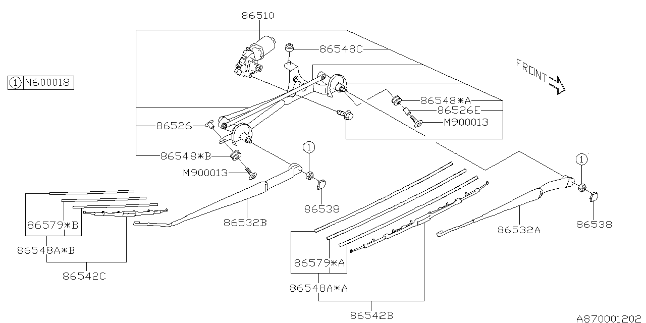 Diagram WIPER (WINDSHILDE) for your 2015 Subaru Forester   