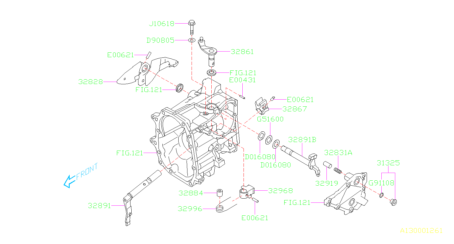 2016 Subaru STI Arm Shifter. RAIL, FORK, CHECKING - 32891AA230 ...