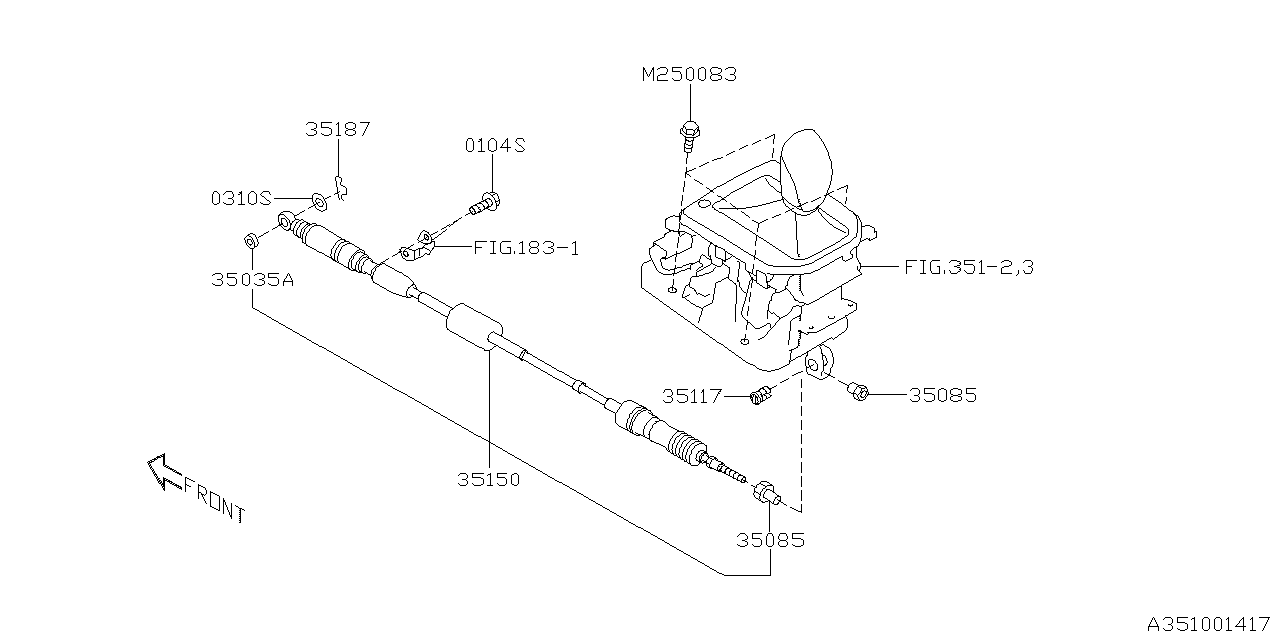 Diagram SELECTOR SYSTEM for your 2021 Subaru Forester  Touring w/EyeSight 