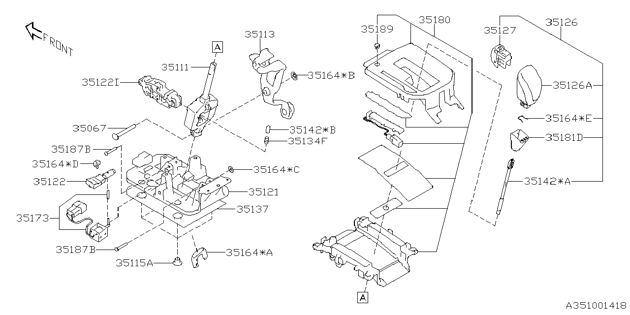 Diagram SELECTOR SYSTEM for your Subaru