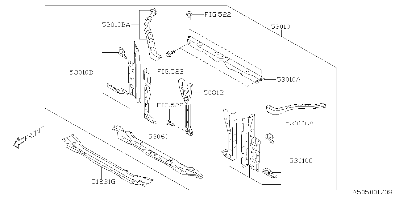 Diagram BODY PANEL for your 2002 Subaru Forester   