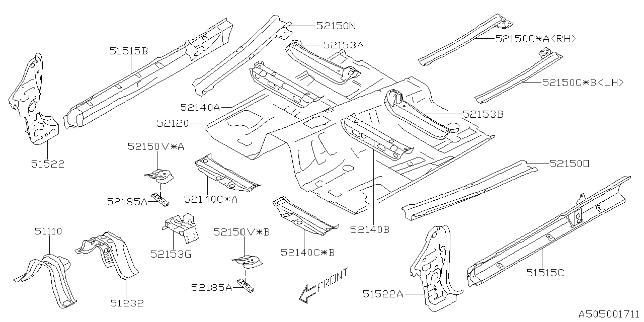 Diagram BODY PANEL for your 2017 Subaru BRZ   