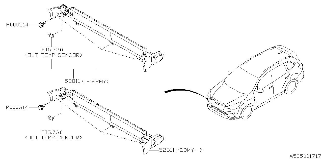 Diagram BODY PANEL for your 1999 Subaru Forester   