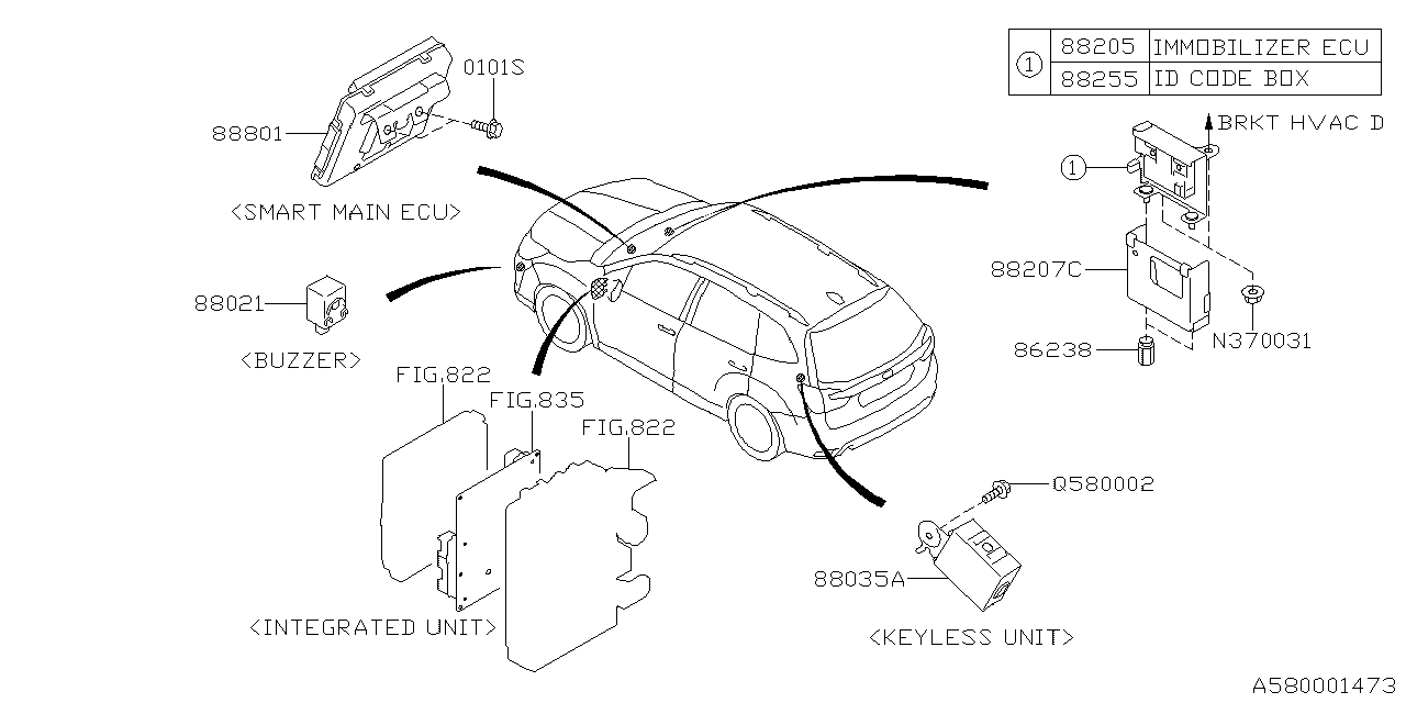 2024 Subaru Outback Base Ignition Immobilizer Module. Immobilizer (ECU ...