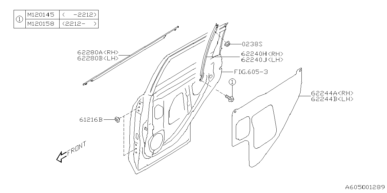 Diagram FRONT DOOR PANEL & REAR(SLIDE)DOOR PANEL for your 2024 Subaru Forester  PREMIUM w/EyeSight BASE 