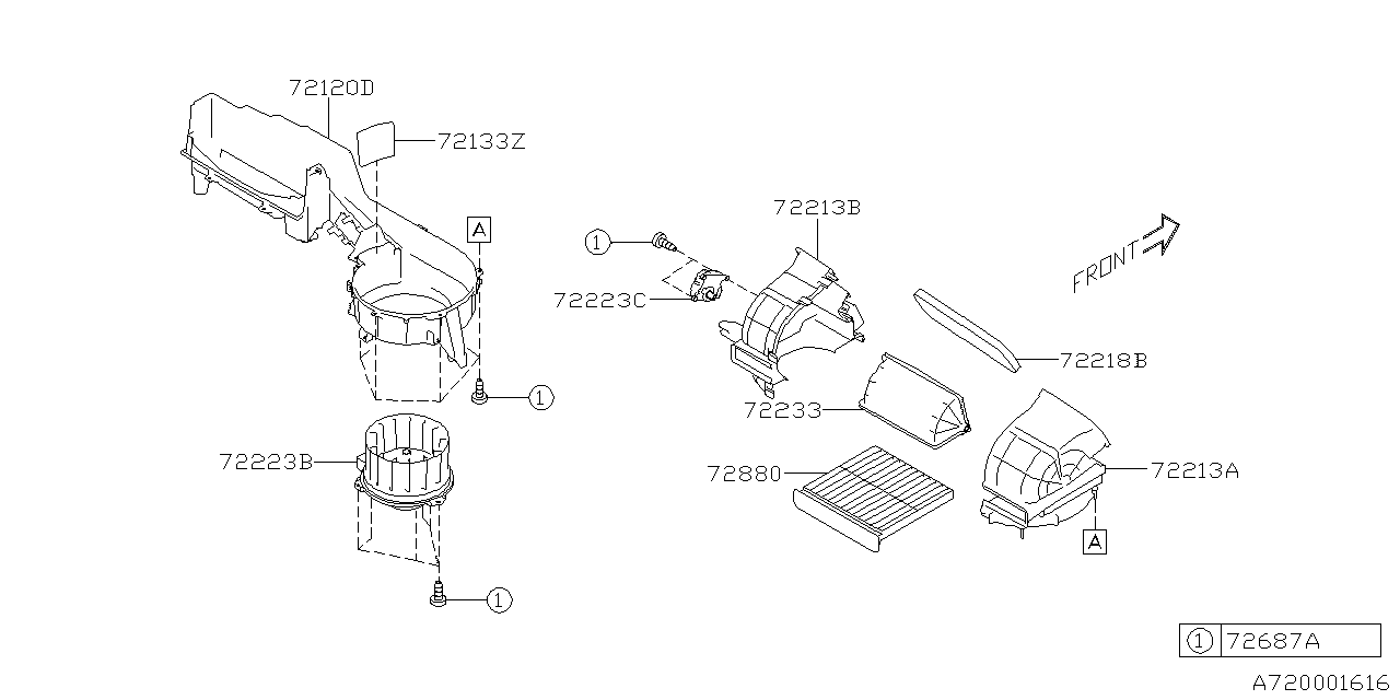 Diagram HEATER SYSTEM for your 2019 Subaru Forester 2.5L CVT Limited w/EyeSight 