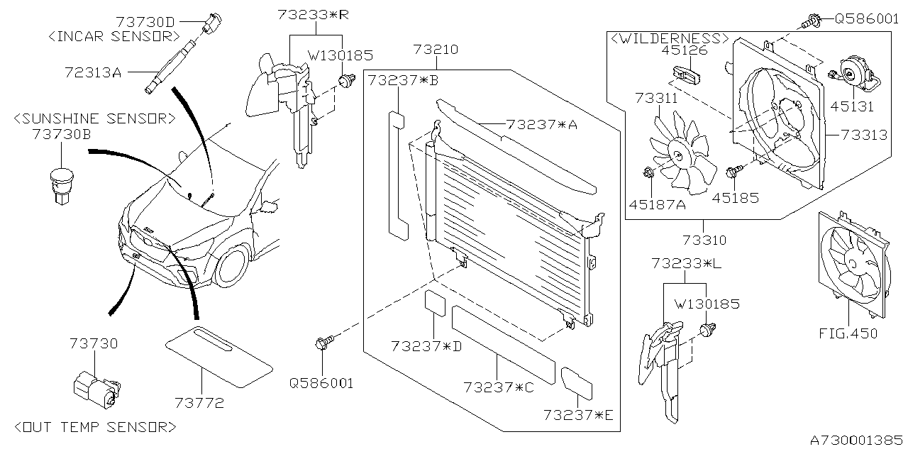 Diagram AIR CONDITIONER SYSTEM for your 2018 Subaru Crosstrek   