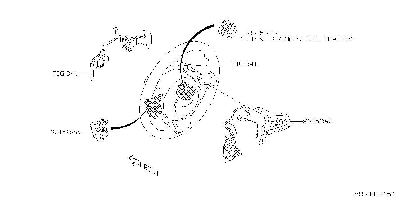 Diagram SWITCH (INSTRUMENTPANEL) for your 2002 Subaru WRX   