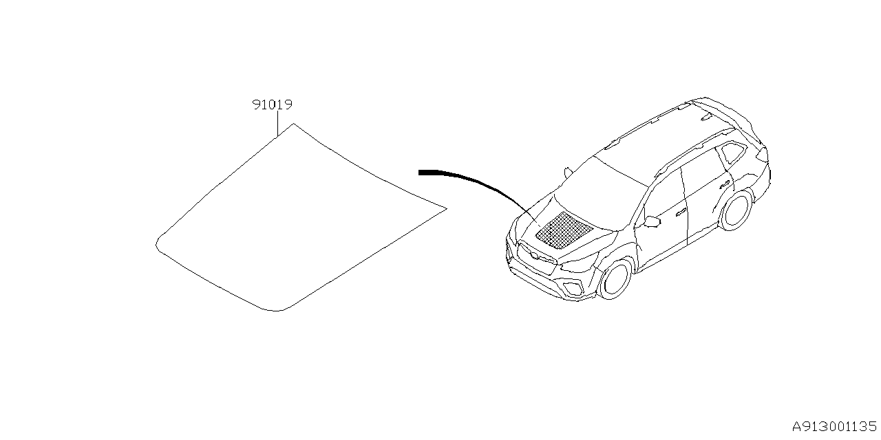 Subaru Forester Decal Hood. Body, PROTECTOR - 91019SJ000 | Granite ...