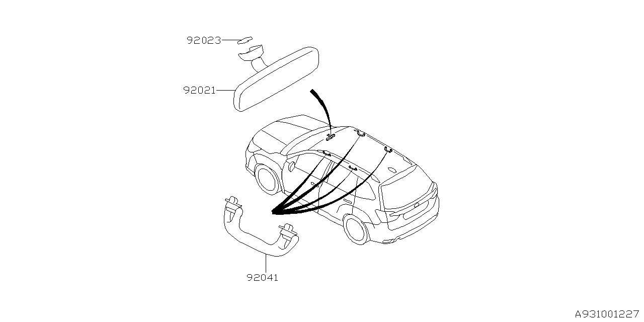 Diagram ROOM INNER PARTS for your 2018 Subaru Outback   