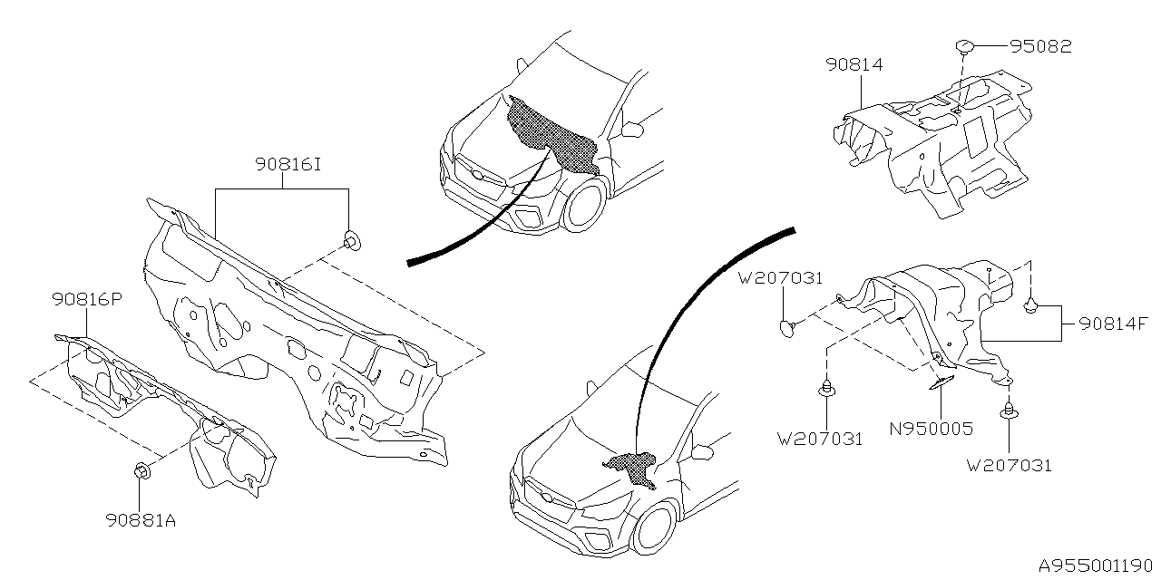 Diagram FLOOR INSULATOR for your 2025 Subaru Forester   