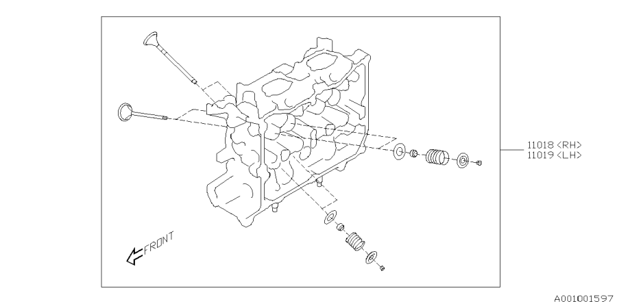 Diagram ENGINE ASSEMBLY for your 1999 Subaru Forester   