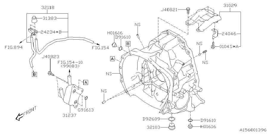 Diagram AT, TORQUE CONVERTER & CONVERTER CASE for your 2014 Subaru BRZ   