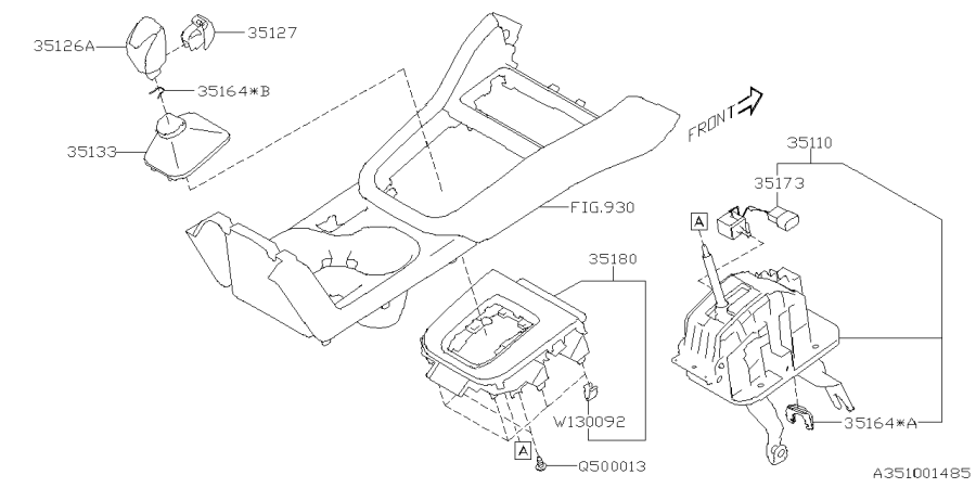 Diagram SELECTOR SYSTEM for your 2016 Subaru Crosstrek   